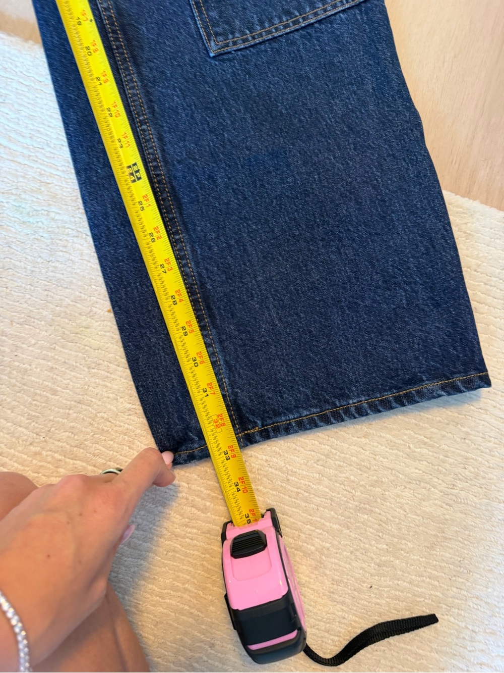 Re/Done Dark Blue Denim Carpenter Jeans - Picture 3 of 4